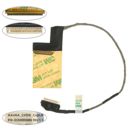 фото, Шлейф матриці для ноутбука TOSHIBA (NB200, NB205), LED (DC02000S000)