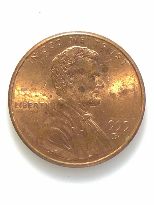 #708 США 1 цент 1999 Лінкольн Цент (Мітка монетного двору: D - Денвер) Ціна