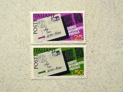 фото, Серія поштових марок Італія  1968 рік **