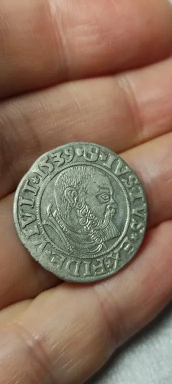 Купити 1539 год Монета грош серебро герцог  Альбрехт Прусский хорошее состояние np913.