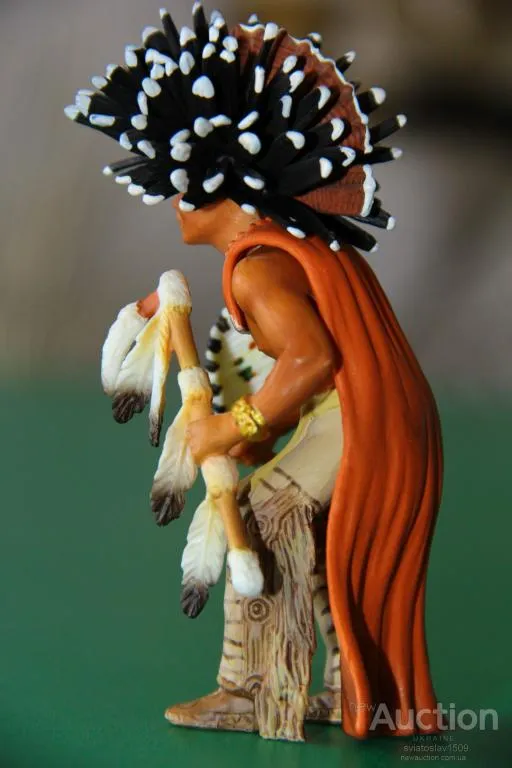 индеец шаман Сиу SCHLEICH ФРГ 90-100мм З аукціону
