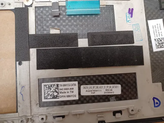 номер1055-4 Кришка панель палмрест 08NYCG AQ247000111 клавіатура робоча для Dell XPS 15 9575 2in1 топкейс Верхня панель палмрест cover-C оригінал На торгах