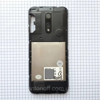 фото, Середній корпус Ulefone Note 8P для телефону чорний оригінал з розборки