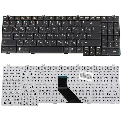 фото, Клавіатура для ноутбука LENOVO (G550, G555, B550, B560, V560) rus, black