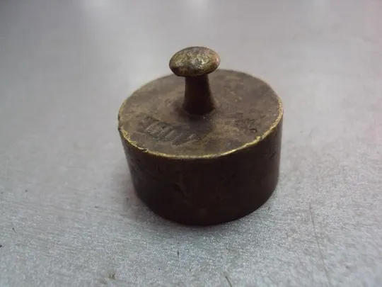 Гиря клейма 10 Dk гирька высота 2,6 см, диаметр 3 см №11613 Де купити