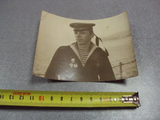 фотография моряк вмф ссср знак дальний поход океан, медаль 100 лет ленин 1970 №5300 Ціна