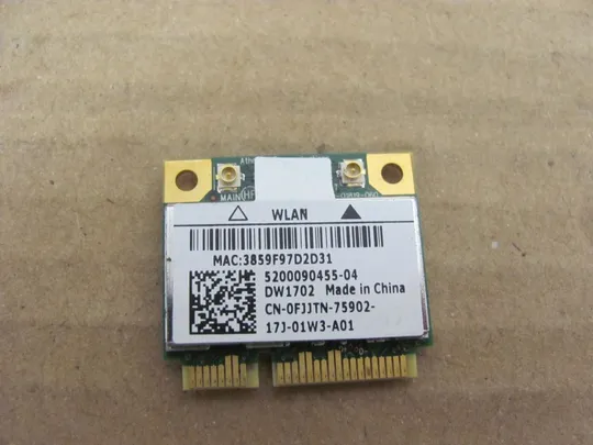 Купити номер0283-25 WI-FI адаптер 0FJJTN для Dell VOSTRO 3350 V3350 V130 3750 N5110 N4110 M5110 оригінал