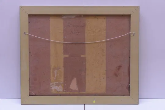 картина Натюрморт фрукцы арбуз М. Цюра, ДВП масло В раме 58,5х48,5 см, без рамы 50х40 см №57 Недорого