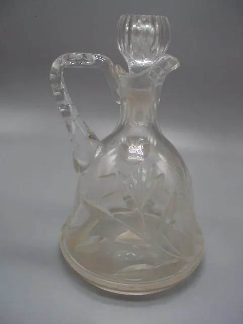 Кувшин графин резьба стеко высота с крышкой 22,2 см №13951 Продаж