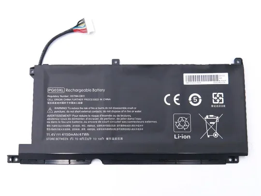 Купити Батарея PG03XL для ноутбука HP Spectre x360 15-AP, Pavilion Gaming 15-DK (11.4V 4150mAh 47Wh)