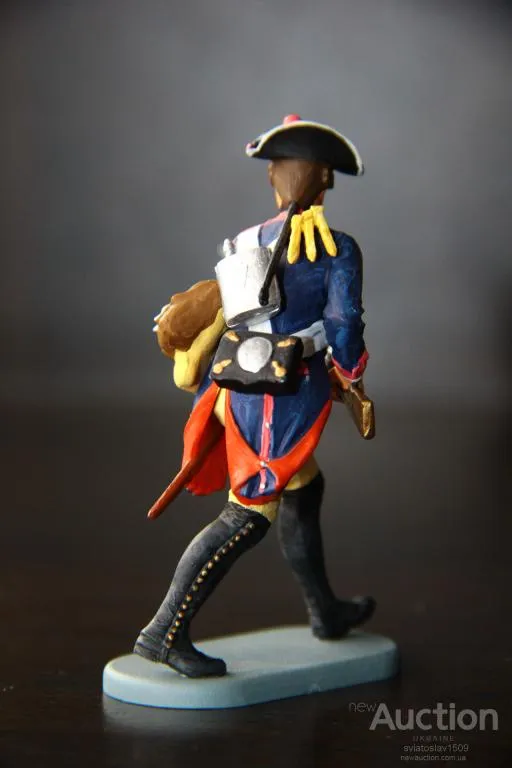 американец пруссак СТРЕЛОК-мушкетер PREISER ELASTOLIN 70мм ФРГ №541135 Де купити