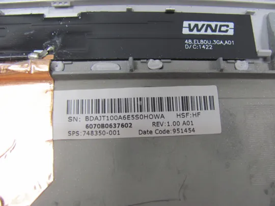 772-4 кришка матриці 6070B0637602 748350-001 для HP Folio 9470m, 9480m оригінал Торговий майданчик