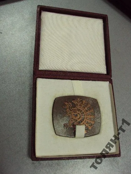 фото, медаль настольная воеводство Остроленка футляр №10442