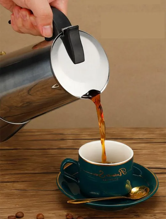 Гейзерная кофеварка "Генуя", нержавеющая сталь На 4 чашки Продаж