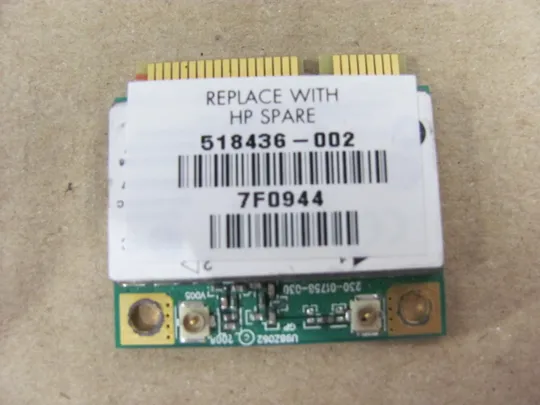 номер0320-50 WI-FI адаптер 518436-002  для HP PAVILION DV6-1000 DV9000 DV7-1000 оригінал Ціна