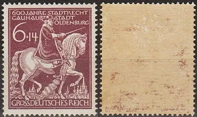 1945 - Рейх - 600 років міста Олденбург Mi.907 * Ціна