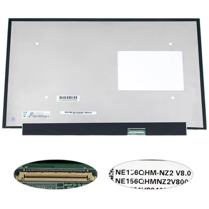 фото, Матриця 15.6" NE156QHM-NZ2 (2560*1440, 40pin(eDP, IPS, 240Hz), LED, SLIM(без планок та вушок), матова, роз'єм праворуч внизу) для