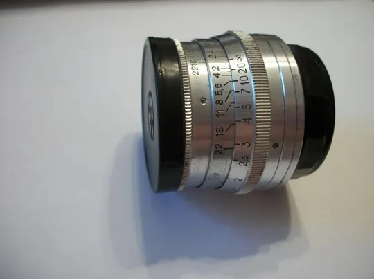 Объектив Юпитер-8, Jupiter-8, белый, М-39, Мade in USSR, No-6688659, обе крышки. Чистые линзы Ціна