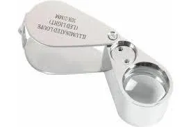 Купити Лупа ювелірна  з Led підсвіткою, 20Х, діам-18мм  (MG21006)