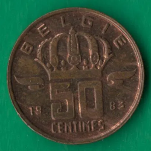 50 сантимів 1983 року Belgie [М] Ціна