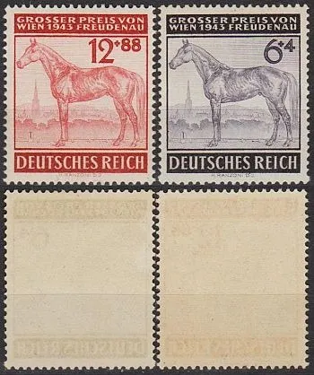 1943 - Рейх - Турнір у Відні Mi.857-58 **/* Ціна