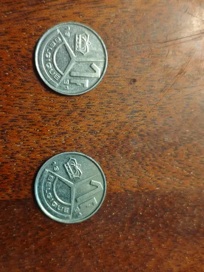 фото, Бельгія 1 франк 1991 BELGIQUE