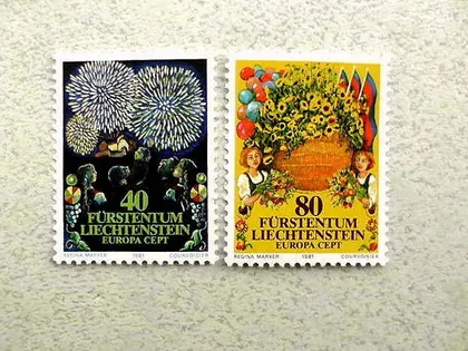 фото, Серія поштових марок Ліхтенштейн " Європа СЕРТ " 1981 рік **