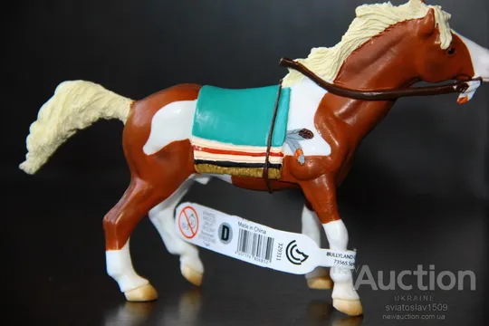 индейская лошадка конячка лошадь конь (BULLY BULLYLAND ) 90-100мм Недорого
