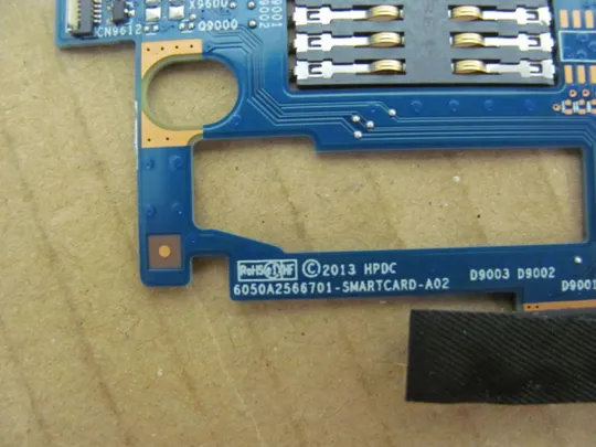 №350-21 Плата Smart Card Reader 6050A2566701 для HP Probook 640 645 G1 оригінал З аукціону