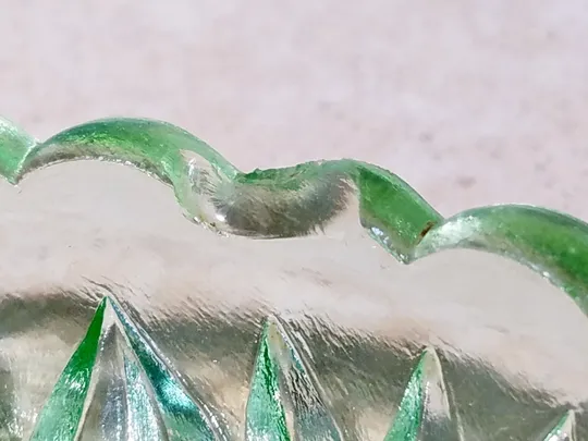 Блюдо піднос таця старе радянське зелене кольорове овальне скло Скол Вживане Недорого