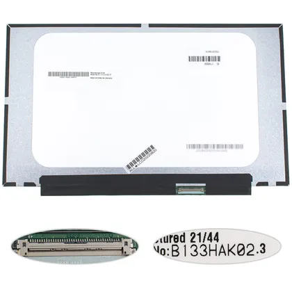 фото, Матрица 13.3" B133HAK02.3 touch (1920*1080, 40pin(eDP) LED, SLIM(без планок и ушек), матовая, разъем справа внизу) для ноутбука