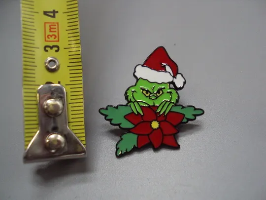 Купити Значок пін мультфільм Як Ґрінч украв Різдво Грінч усміхається знак брошка №18484