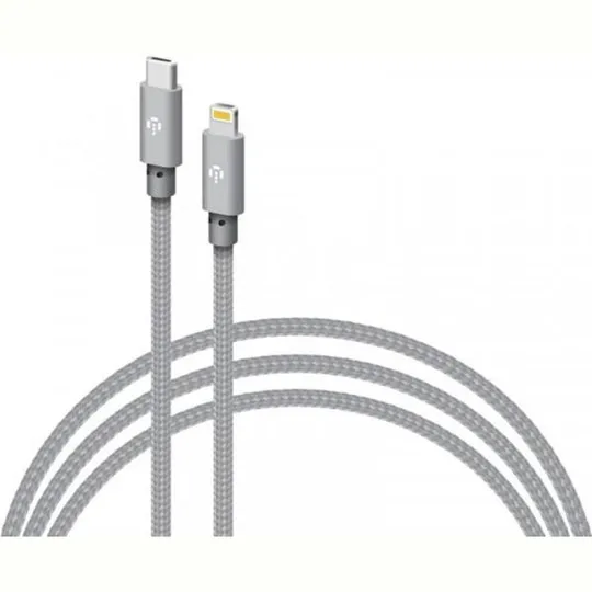 Кабель Intaleo CBGNYTL1 USB Type-C - Lightning (M/M), 30W, 1 м, Grey (1283126559587) Ціна