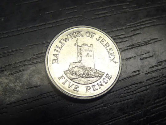 5 пенсів 2014 Джерсі (сталь) рідкісна Ціна