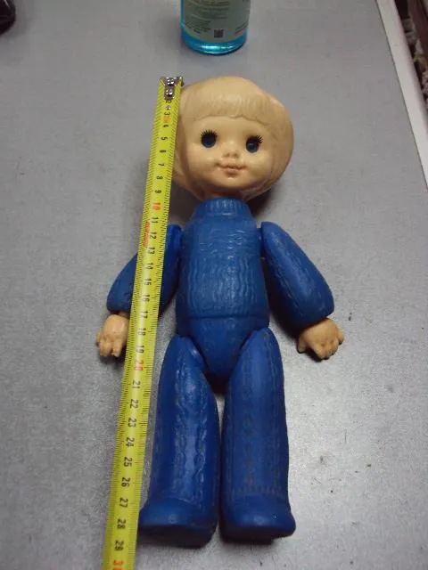 Купити Кукла пластик дутыш фабрика Победа Киев клеймо мишка ссср 28 см №10305