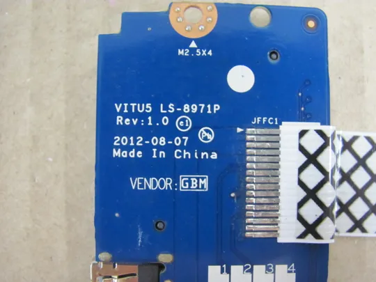 387-40 плата USB Card Reader VITU5 LS-8971P для  LENOVO IdeaPad  U510  оригінал Продаж