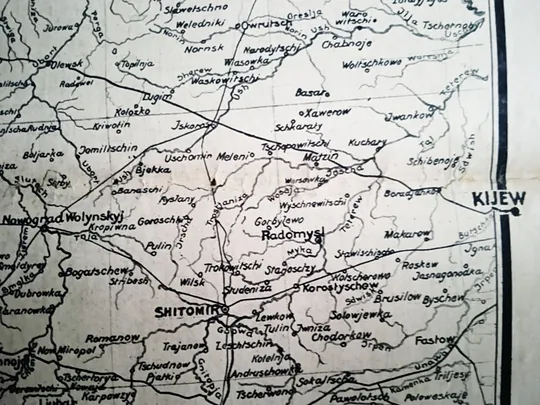 Мапа всіх театрів військових дій Перша світова, вересень 1915  (оригінал) Німеччина З аукціону