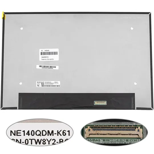 Матрица 14.0" NE140QDM-K61 touch (2560*1600, 40pin(eDP, IPS), LED, SLIM (без доп панели), матовая, разъем справа внизу) для Ціна