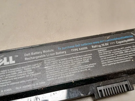 0984 акумулятор DELL  K450N 10.8V 48WH НІМЕЧЧИНА З аукціону