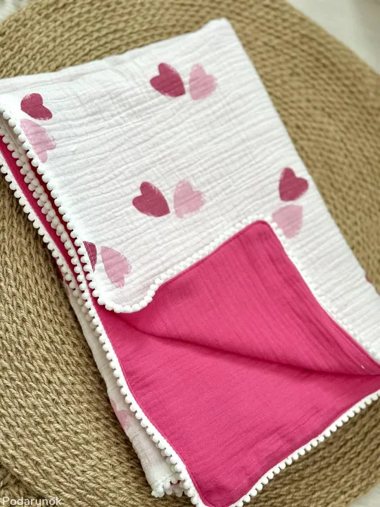 Плед муслиновий 100% бавовна дитячий 70*100 см (різні кольори) в Україні