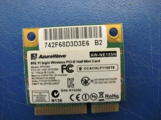 №325-11 Wi-Fi адаптер AzureWave AW-NE155H для ASUS X73S оригінал З аукціону