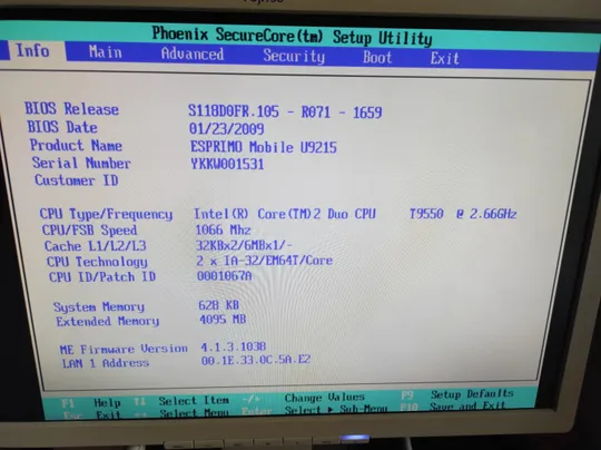 Купити Fujitsu Siemens Esprimo mobile u9215