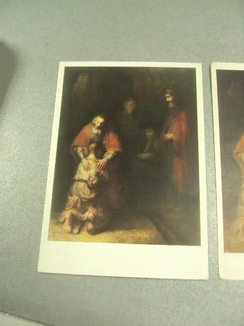 Купити открытка рембрант возвращение блудного сына 1960 лот 2 шт №14325м