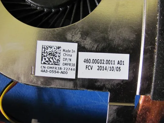 номер0001-27 система охолодження 0MFR38 DFS481305MC0T для DELL INSPIRON 17 P26E оригінал Де купити