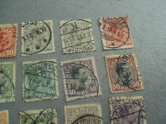 марки danmark Дания стандарт личности король кристиан лот 23 шт №57 Продаж