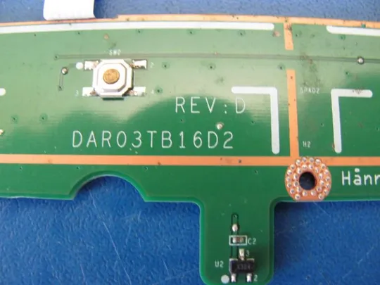 номер0009-1 Кнопки тачпада DAR03TB16D2 09WDWH для DELL N7110 VOSTRO 3750 додаткова плата Клавіші тачпаду кнопки кліку кнопки touchpad Touchpad Mouse Button Board Touchpad Button оригінал З аукціону