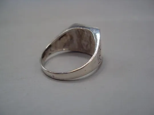 Мужской перстень кольцо печатка тигр Инь Янь гороскоп серебро Украина вес 5,48 г размер 20 №15135 Інтернет-аукціон