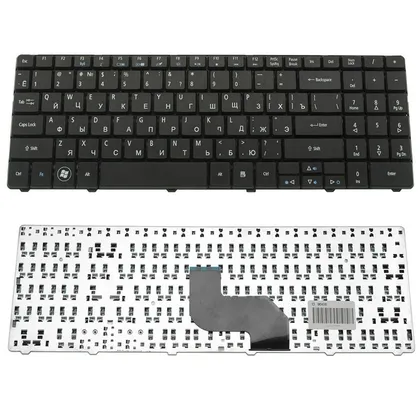 фото, Клавіатура для ноутбука ACER (AS: 5516, 5517, 5532, 5534, 5732, 5732Z, EM: E525, E625, E735) rus, black (оригінал)