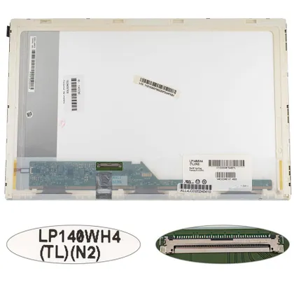 фото, Матриця 14.0 LP140WH4-TLN2 (1366*768, 40pin, LED, NORMAL, глянцева, роз'єм ліворуч знизу) для ноутбука (renew)
