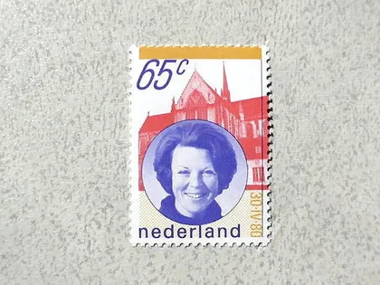 фото, Поштова марка Нідерланди 1981 рік **